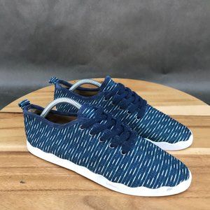 Lucky Brand Blue Canvas Sneakers Shoes Low Top Lace Up Womens Size 6 B
